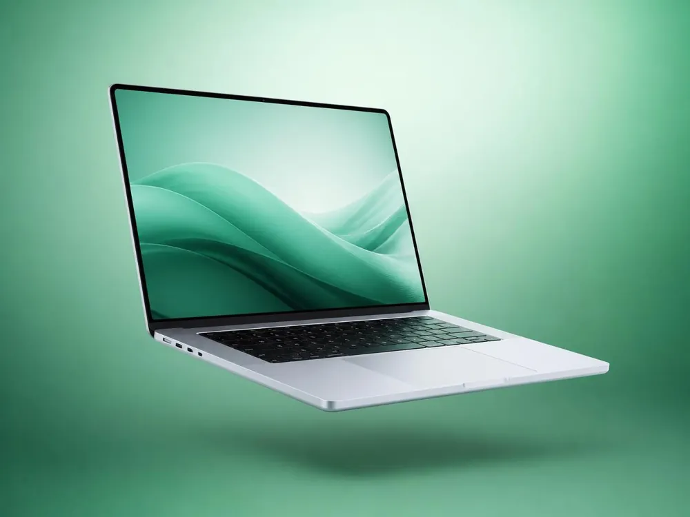 Certified refurbished laptop, representing NewAgain's sustainable technology mission